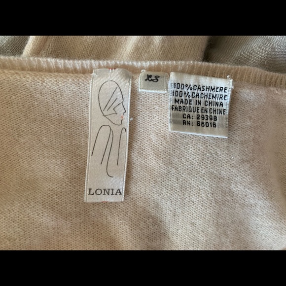 Lonia Cashmere cardigan size XS - Picture 3 of 3